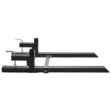Pallet Forks, 2000 lbs Clamp on Pallet Forks, 43" Total Length Tractor Bucket Forks with Adjustable Stabilizer bar, Heavy Duty Pallet Forks for Tractor Attachments, Skid Steer, Loader Bucket