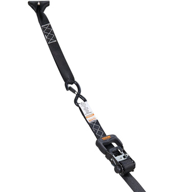 Ratchet Tie Down Straps (4PK), 5208 lb Max Break Strength, Includes 4 Premium 1.6" x 8' Rachet Tie Downs with Padded Handles, for Moving Securing Cargo, Appliances, Lawn Equipment, Motorcycle