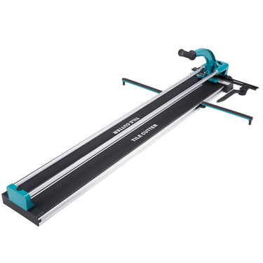 Manual Tile Cutter, 48 inch, Porcelain Ceramic Tile Cutter with Tungsten Carbide Cutting Wheel, Infrared Positioning, Anti-Skid Feet, Double Rails for professional installers or beginners