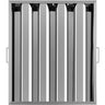 Pack of 6 Hood Filters 19.5W x 24.5H Inch, 430 Stainless Steel 4 Grooves Commercial Hood Filters, Range Hood Filter for Grease Rated Commercial Kitchen Exhaust Hoods