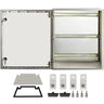 NEMA Steel Enclosure, 24 x 20 x 9\'\' NEMA 4X Fiberglass Electrical Box, IP66 Waterproof & Dustproof, Outdoor/Indoor Electrical Junction Box, with Mounting Plate(60 x 50 x 23 cm)
