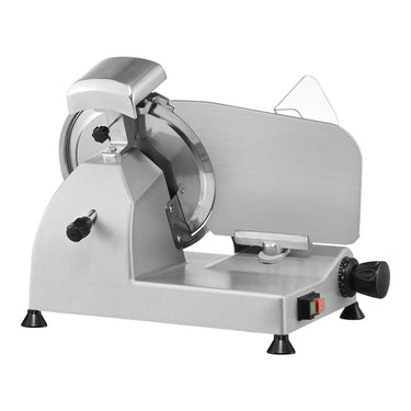 Meat Slicer, 340W Electric Deli Food Slicer with 10" SUS420 Stainless Steel Blade and Built-in Sharpening Stone, 0-0.6 inch Adjustable Thickness for Commercial and Home Use, Cut Meat and Cheese