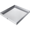 27 x 25 x 2.5 Inch Washing Machine Pan 304 Stainless Steel Washing Machine Drain Pan 18 GA Thickness Heavy Duty Compact Washer Drip Tray with Drain Hole & Hose Adapter