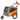 Dog Bike Trailer, Supports up to 66 lbs, 2-in-1 Pet Stroller Cart Bicycle Carrier, Easy Folding Cart Frame with Quick Release Wheels, Universal Bicycle Coupler, Reflectors, Flag, Orange/Gray