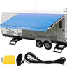 RV Awning 20' Camper Awning Fabric, Trailer Awning Canopy Patio Camping Car Awning, Vinyl Roller Tube for RV, Van, SUV, Awning Replacement Ocean Blue Fade