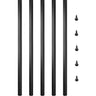 Deck Balusters, 101 Pack Metal Deck Spindles, 32"x0.8" Staircase Baluster with Screws, Aluminum Alloy Deck Railing for Wood and Composite Deck, Square Baluster for Outdoor Stair Deck Porch