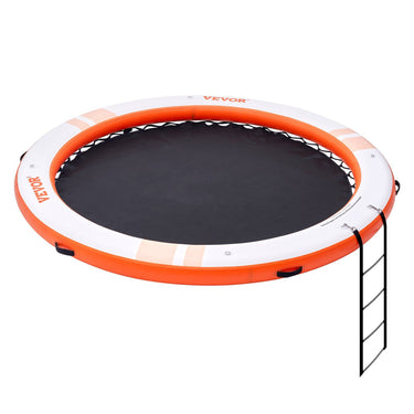 Inflatable Floating Dock ø10FT Water Dock Platform with ø8FT Mesh Pool