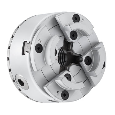 KP96 Lathe Chuck, 4-Jaw 3.75" Diameter, Metal Lathe Chuck Turning Machine Accessories, Self-centering Tool, for Lathe, Precision Machining, Grinding Machines, Milling Machines