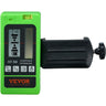 Laser Receiver for Laser Level, 197 ft Working Range, Green Laser and Red Beam Detector for Pulsing Line Lasers, Adjustable Speaker & Dual LCD Display & Built-In Bubble Level, Clamp Included