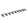 Bucket Tooth Bar, 72'', Heavy Duty Tractor Bucket 9 Teeth Bar for Loader Tractor Skidsteer, 4560 lbs Load-Bearing Capacity Bolt On Design, for Efficient Soil Excavation and Bucket Protection
