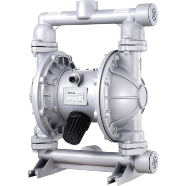 Air Operated Double Diaphragm Pump, 44GPM, Max 115PSI Air Waste Oil Pneumatic Transfer Pump with 2 Extra Diaphragms, 1-1/2 inch Inlet & Outlet Aluminum Alloy Diaphragm Pump for Diesel Grease Oil