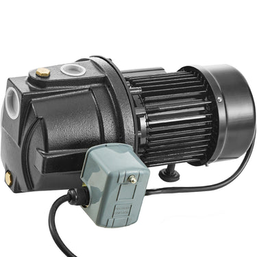 1HP Premium Cast Iron Shallow Well Jet Water Pump, 115 Volt, 17.6 GPM 164 FT Maximum Head Irrigation Water Pump, for Agricultural Garden Irrigation System High-Rise Water Supply Shower Booster