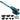 Pipe Tube Bender, 3/8" to 1" Manual Pipe Tube Bender, with 7 Dies, Heavy Duty Tube Bender Tubing of Steel Metal Copper, for Repair Shops, Blue