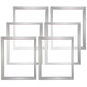 Screen Printing Kit, 6 Pieces Aluminum Silk Screen Printing Frames, 20x24inch Silk Screen Printing Frame with 305 Count Mesh, High Tension Nylon Mesh and Sealing Tape for T-shirts DIY Printing
