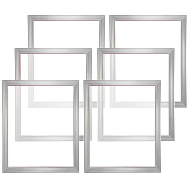 Screen Printing Kit, 6 Pieces Aluminum Silk Screen Printing Frames, 20x24inch Silk Screen Printing Frame with 305 Count Mesh, High Tension Nylon Mesh and Sealing Tape for T-shirts DIY Printing