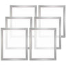 Screen Printing Kit, 6 Pieces Aluminum Silk Screen Printing Frames, 20x24inch Silk Screen Printing Frame with 160 Count Mesh, High Tension Nylon Mesh and Sealing Tape for T-shirts DIY Printing