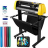 Vinyl Cutter Machine, 34 in / 870 mm Max Paper Feed Cutting Plotter, Automatic Camera Contour Cutting LCD Screen Printer w/Stand Adjustable Force and Speed for Sign Making Plotter Cutter