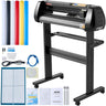 Vinyl Cutter Machine, Upgraded 28 Inch Paper Feed Cutting Plotter Bundle, Adjustable Force & Speed Vinyl Printer with Powerful Stepper Motors, Signmaster Software Compatible with Windows System