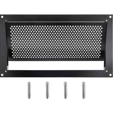 Flood Vent, 8" Height x 16" Width x 2" Depth Foundation Flood Vent, to Reduce Foundation Damage and Flood Risk, Black, Wall Mounted, for Crawl Spaces,Garages & Full Height Enclosures