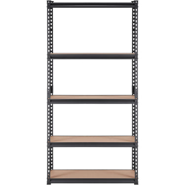 Storage Shelving Unit, 5-Tier Adjustable, 2000 lbs Capacity, Heavy Duty Garage Shelves Metal Organizer Utility Rack, Black, 36" L x 18" W x 72" H for Kitchen Pantry Basement Bathroom Laundry