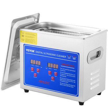 Ultrasonic Cleaner with Digital Timer & Heater, Professional Ultra Sonic Jewelry Cleaner, Stainless Steel Heated Cleaning Machine for Glasses Watch Rings Small Parts Circuit Board (3L)