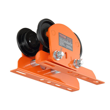 Electric Hoist Manual Trolley, 2200 lbs/1 Ton Capacity for PA200 PA250 PA300 PA400 PA500, Push Beam Trolley with Dual Wheels, 2.68"-4.33" Adjustable Beam Flange Width for Straight Curved I Beam
