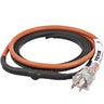 Self-Regulating Pipe Heating Cable, 6-feet 5W/ft Heat Tape for Pipes Freeze Protection, Protects PVC Hose, Metal and Plastic Pipe from Freezing, 120V