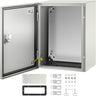NEMA Steel Enclosure, 16 x 12 x 8'' NEMA 4X Steel Electrical Box, IP66 Waterproof & Dustproof, Outdoor/Indoor Electrical Junction Box, with Mounting Plate