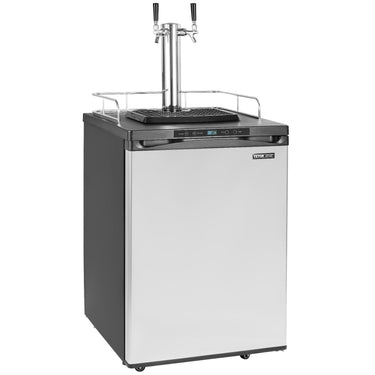 Beer Kegerator Draft Beer Dispenser Full Size Keg Refrigerator Dual Tap