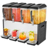 Commercial Beverage Dispenser 12L x 4 Tanks Cold Juice Ice Drink Dispenser