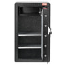 Single Door 4.0 cu.ft Safe Box with Key Lock & Password Cabinet Black, organize cash, passports, jewelry, gold, watches and documents
