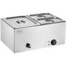 Commercial Electric Food Warmer 3-Pan Countertop Buffet 17QT Bain Marie