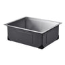 23" Kitchen Sink Undermount Single Bowl Drop-In Basin Stainless Steel Bar
