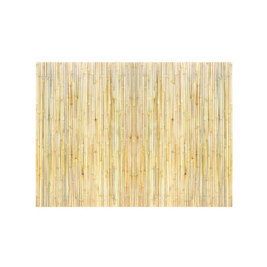 Natural Rolled Bamboo Fence Bamboo Panel 4 ft H x 6 ft L x 0.75 in D.