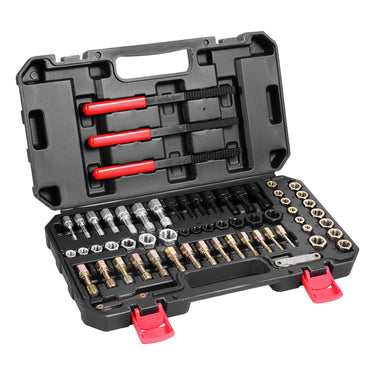 61PCS Thread Chaser Set UNC UNF Metric Thread Restorer Tool Rethreading