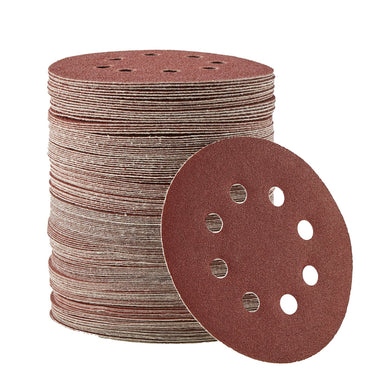 150PCS 5-inch Sanding Discs 60-600 Grit Hook and Loop Sandpaper 8-Hole