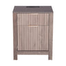 Farmhouse End Table Square Night Stand with USB & Outlets Set of 2 Gray