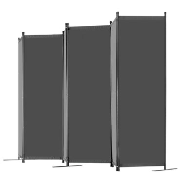 Room Divider, 6 Panel Room Divider, Folding Privacy Screen and Portable Partition Divider for Room Separation, Freestanding Room Partitions for Office, Bedroom, Living Room, Grey