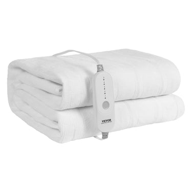 Heated Mattress Pad 60x80 in Queen Electric Warmer Coral Fleece Auto Off