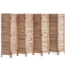 Wood Room Divider, 8 Panel Wood Folding Privacy Screen, 66.9 Inches Tall Indoor Louvered Partition Divider, Portable Decoration Screen, for Room Separation, Home, Office, Restaurant & Bedroom