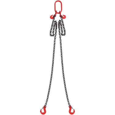 5/16" x 6' Chain Sling 2 Legs G80 Lifting Chain with Grab Hooks 6600 lbs