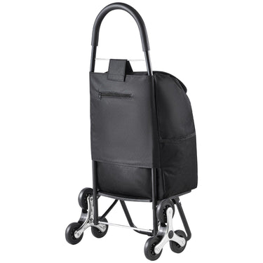 Stair Climbing Cart Foldable Shopping Cart 36L with Storage Bag 6 Wheels