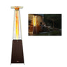 Propane Patio Heater 48000BTU Pyramid w/Wheels for Outdoor Patio Bronze