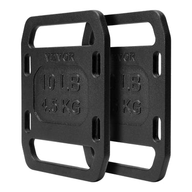 Cast Iron Ruck Weights for Rucking Weight Plate with Handle 10LB Pairs