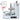 Cake Decorating Machine Cake Frosting Spreading for 4" to 12" Cake White