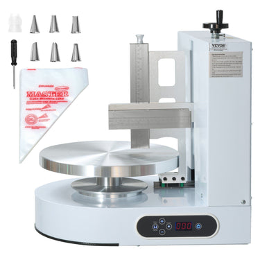 Cake Decorating Machine Cake Frosting Spreading for 4" to 12" Cake White