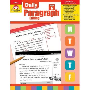 Daily Paragraph Editing, Grade 6 Teacher Edition
