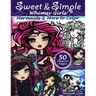 Sweet & Simple Whimsy Girls: Mermaids and More to Color