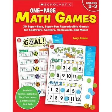 One-Page Math Games