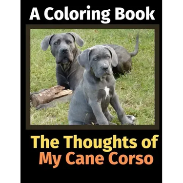 The Thoughts of My Cane Corso: A Coloring Book